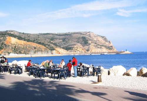 View from La Grava beach